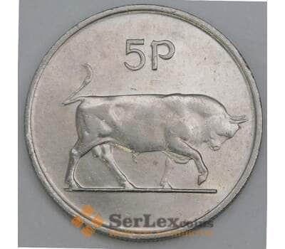 Ирландия 5 пенсов 1986 КМ22 aUNC арт. 56134