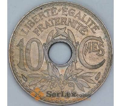 Франция 10 сантимов 1935 КМ866а AU арт. 57029