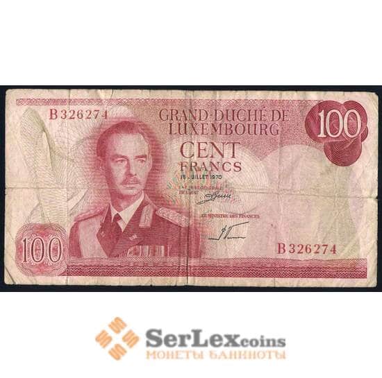 Люксембург банкнота 100 франков 1970 Р56 VG арт. 39969