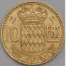 Монако монета 10 франков 1950 КМ130 XF пятна арт. 43201