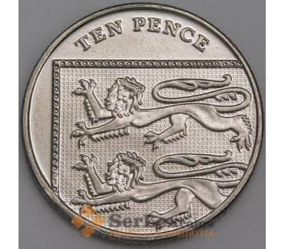Великобритания монета 10 пенсов 2014 КМ1110d аUNC арт. 45924