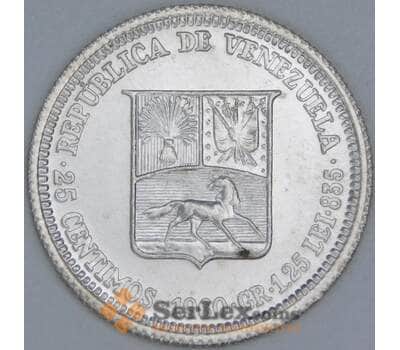 Венесуэла 25 сентимо 1960 Y35а UNC арт. 56723