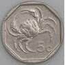 Мальта монета 5 центов 2001 КМ95 UNC арт. 45236