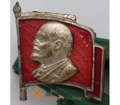 Значок тяжелый накладной Ленин булавка сломана арт. 37263