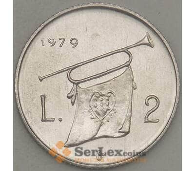 Монета Сан-Марино 2 лиры 1979 UNC (n17.19) арт. 21350