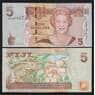 Фиджи 5 долларов 2007 P110а UNC арт. 52069
