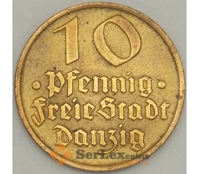 Монета Данциг 10 пфеннигов 1932 КМ152 aUNC (n17.19) арт. 21603