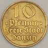 Данциг 10 пфеннигов 1932 КМ152 aUNC (n17.19) арт. 21603