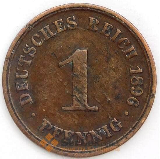Германия 1 пфенниг 1896 А КМ10 XF арт. 38942
