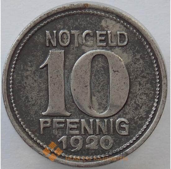 Германия Нотгельд 10 пфеннигов 1920 Сталь Кобленц (J05.19) арт. 15993