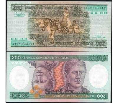 Банкнота Бразилия 200 крузейро 1981-1985 Р199 UNC арт. 12761
