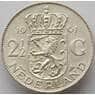 Нидерланды 2 1/2 гульдена 1961 КМ185 AU Серебро (J05.19)  арт. 15092