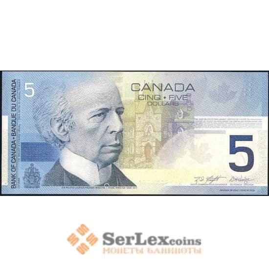 Канада 5 долларов 2001 (2002 мод.) Р101 aUNC Хоккей арт. 30804