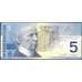 Банкнота Канада 5 долларов 2001 (2002 мод.) Р101 aUNC Хоккей арт. 30804