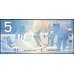 Банкнота Канада 5 долларов 2001 (2002 мод.) Р101 aUNC Хоккей арт. 30804