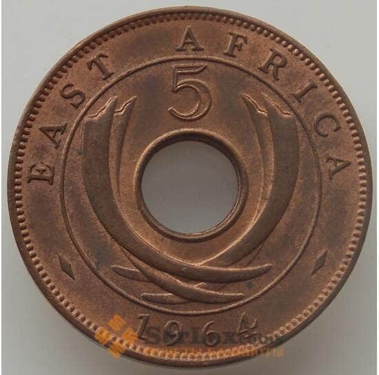 Британская Восточная Африка 5 центов 1964 КМ39 aUNC арт. 12757