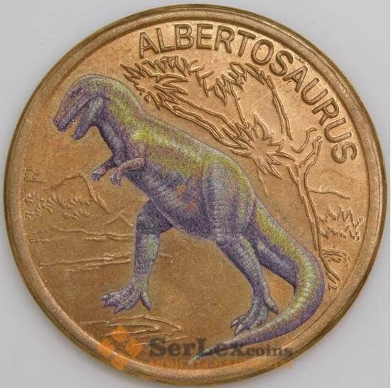 Иль-де-Пен (Новая Каледония) 10 франков 2024 Альбертозавр Динозавр арт. 47311