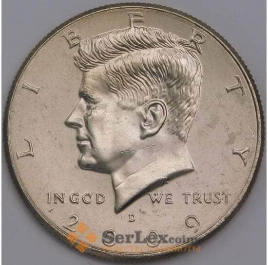 США монета 1/2 доллара 2009 D КМА202b UNC арт. 43130