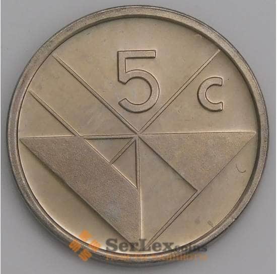Аруба монета 5 центов 1986-2000 КМ1 BU арт. 46170