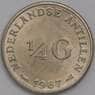 Нидерландские Антиллы 1/4 гульдена 1967 КМ4 aUNC арт. 39822