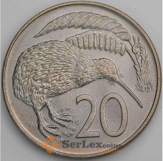 Новая Зеландия 20 центов 1969 КМ36 UNC арт. 46539