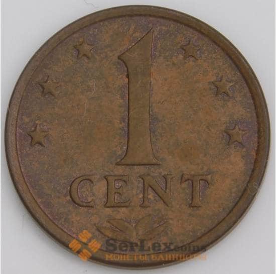 Нидерландские Антиллы монета 1 цент 1970-1978 КМ8 XF арт. 46233