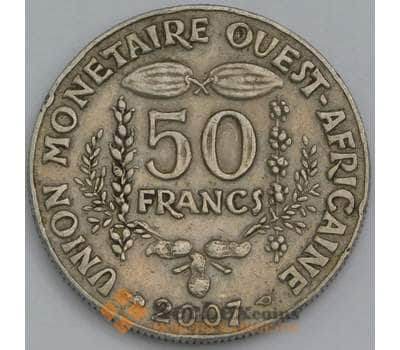 Монета Западная Африка 50 франков 2007 КМ6 VF арт. 38713