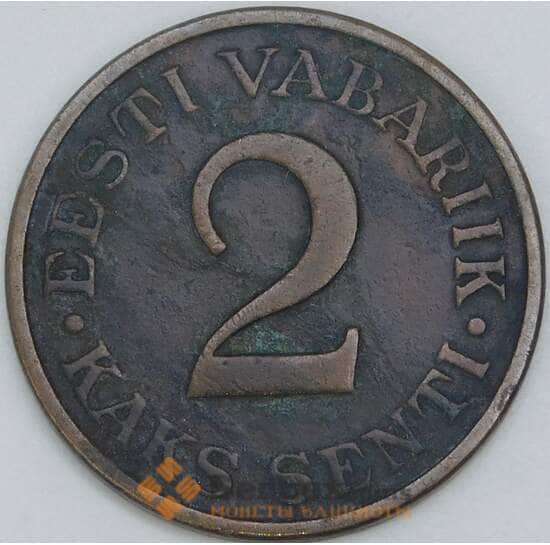 Эстония 2 сенти 1934 КМ15 VF арт. 56884 Эстония 2 сенти 1934 КМ15 VF арт. 56884