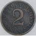 Эстония 2 сенти 1934 КМ15 VF арт. 56884