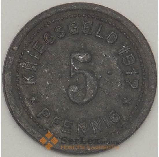 Германия Нотгельд 5 пфеннигов 1917 VF Охлигс (j05.19) арт. 19971