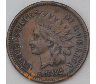 Монета США 1 цент 1882 КМ90а VF арт. 29120
