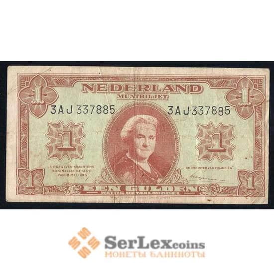 Нидерланды 1 гульден 1945 Р70 VF-  арт. 40371