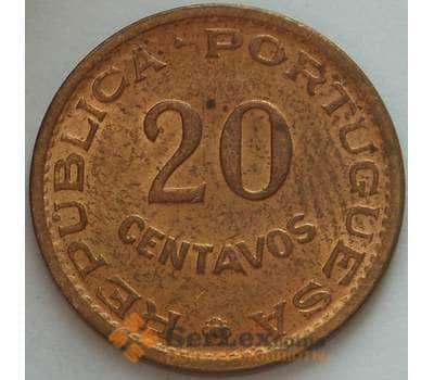 Монета Тимор 20 сентаво 1970 КМ17 aUNC Португальский Тимор (J05.19) арт. 16637