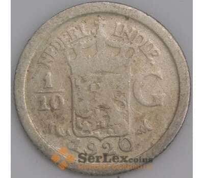 Нидерландская Восточная Индия 1/10 гульдена 1920 КМ311 VG арт. 46246