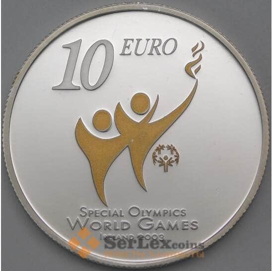 Ирландия 10 евро 2003 КМ41 Proof Специальные Игры арт. 26259