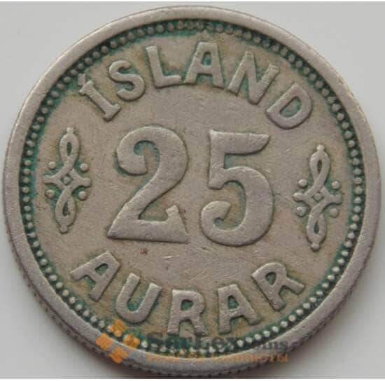 Исландия 25 эйре 1923 КМ2 VF- арт. 7375