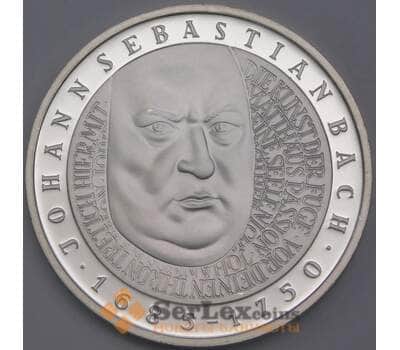 Германия монета 10 марок 2000 КМ202 Proof Иоганн Бах арт. 42286