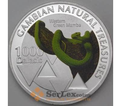 Гамбия 1000 даласи 2015 Копия 39 мм Змея арт. 26308