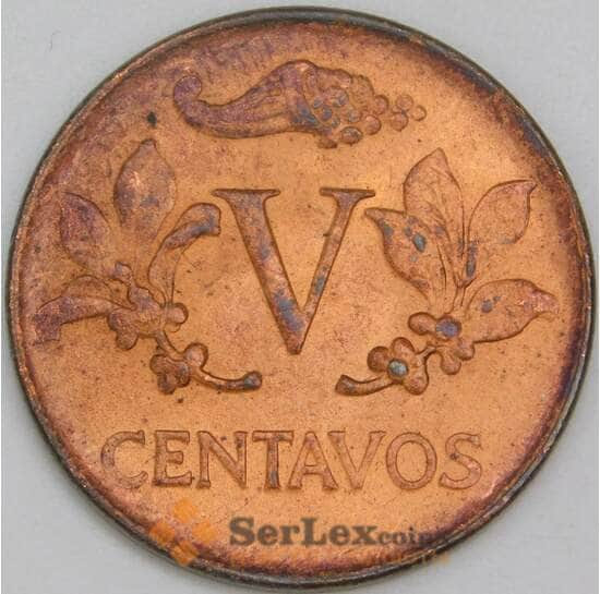 Колумбия 5 сентаво 1970 КМ206а UNC арт. 56731