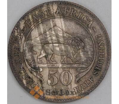 Британская Восточная Африка 50 центов 1937 КМ27 VF арт. 55004