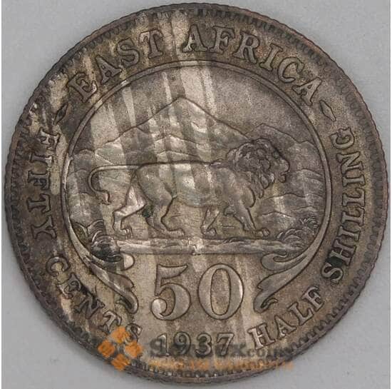 Британская Восточная Африка 50 центов 1937 КМ27 VF арт. 55004