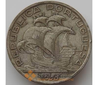 Монета Португалия 10 эскудо 1955 КМ586 VF арт. 11759