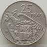 Испания 25 песет 1957 КМ787 VF Франко арт. 13086