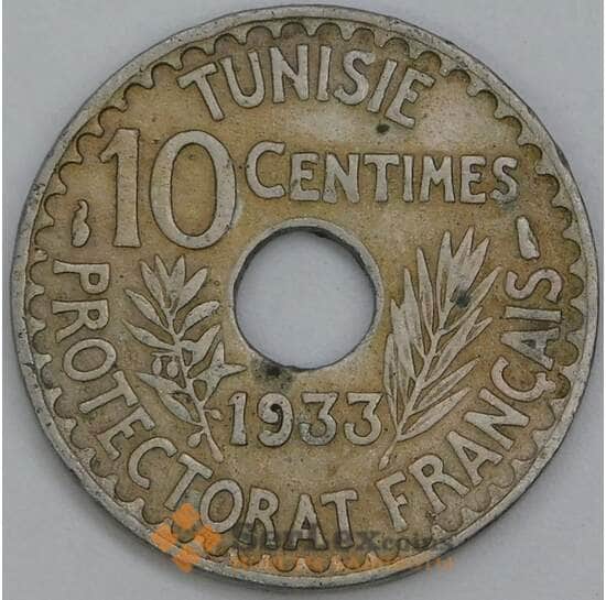 Тунис 10 сантимов 1933 КМ259 VF арт. 55235 Тунис 10 сантимов 1933 КМ259 VF арт. 55235