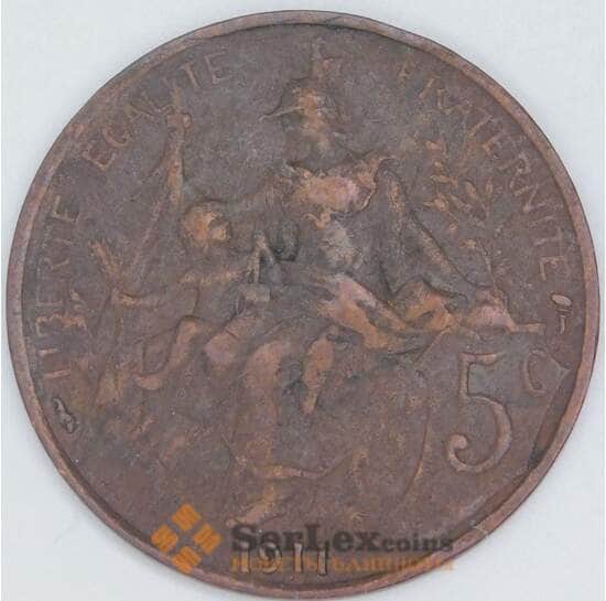 Франция 5 сантимов 1911 КМ842 VF арт. 57019