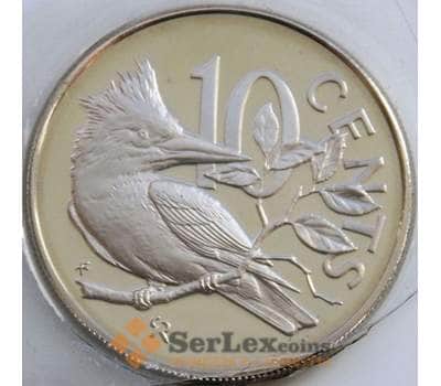 Монета Британские Виргинские острова 10 центов 1974 КМ3 Proof арт. 7856