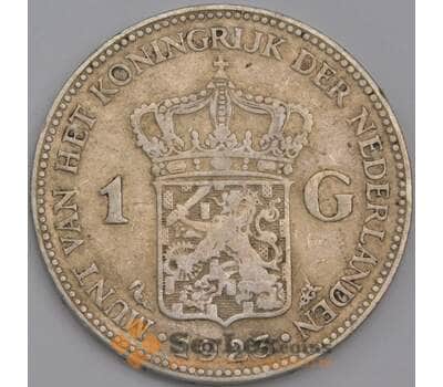 Нидерланды монета 1 гульден 1923 КМ161.1 VF арт. 43568