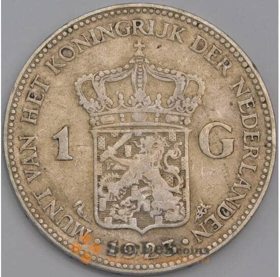 Нидерланды монета 1 гульден 1923 КМ161.1 VF арт. 43568