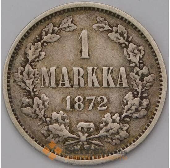 Русская Финляндия 1 марка 1872 КМ3.2 арт. 36672
