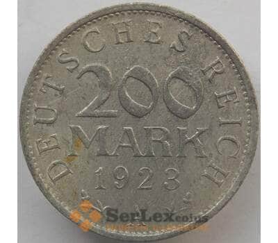 Монета Германия 200 марок 1923 А КМ35 VF  арт. 14794